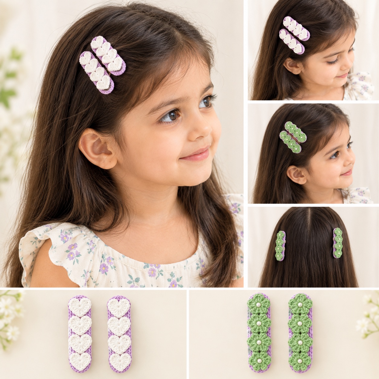 Beautiful Hair Clips pair